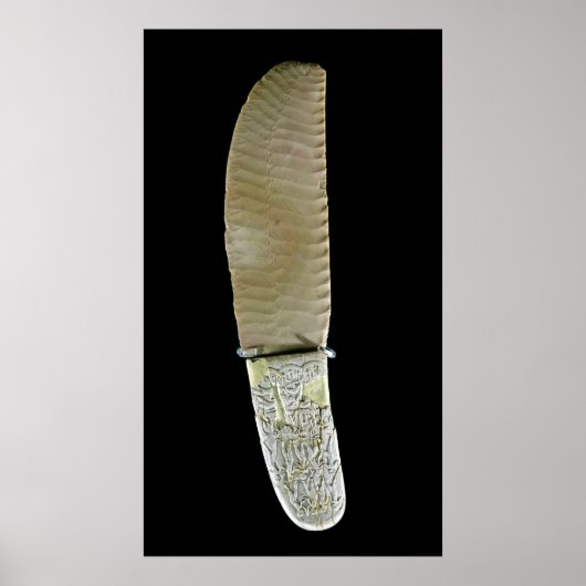 バトルシーンで彫られたナイフ ポスター (正面)