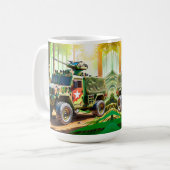 バトルスタートマグデザイン コーヒーマグカップ (正面左)