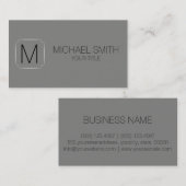 バトルズシップのグレーの背景 名刺 (正面/裏面)