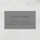 バトルズシップのグレーの背景 名刺 (裏面)