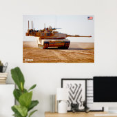 バトルタンク – M1エイブラムス ポスター (ホームオフィス)