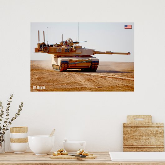 バトルタンク – M1エイブラムス ポスター (キッチン)