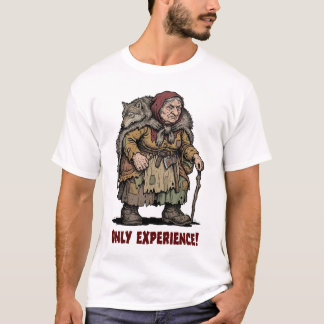 バトルテスト済み おばあちゃんレッドライディングフード ジョークTシャツ Tシャツ