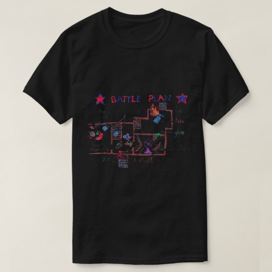バトルプランクリスマスホームキッズハンドドーンアローンXm Tシャツ (デザイン正面)