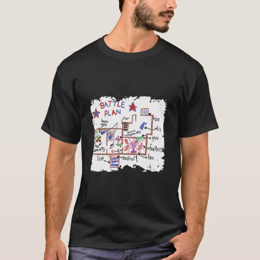 バトルプランホームハンドの夜明け孤独 Tシャツ (正面)