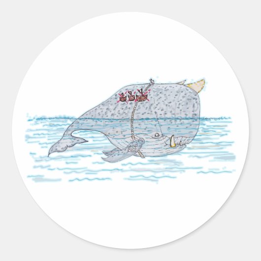 バトルホーンクジラ ラウンドシール (正面)