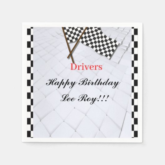 バトルレーステーマ スタンダードカクテルナプキン (正面)