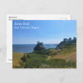 バトルロック、ポートオルフォード、OR ポストカード (正面/裏面)