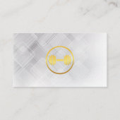 バトルロープを持つ人 |フィットネス 名刺 (裏面)