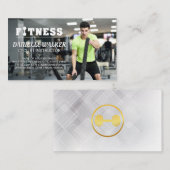 バトルロープを持つ人 |フィットネス 名刺 (正面/裏面)