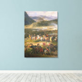 バトル山サボール、詳細ナポレオンとその彼 キャンバスプリント (インサイチュ (ウッドフロア))