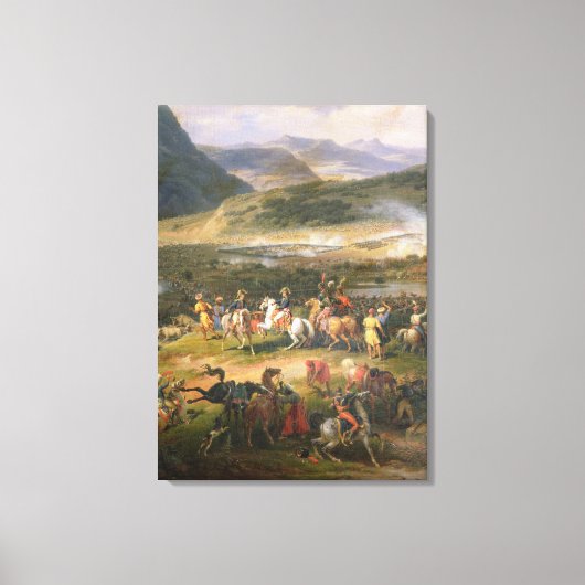 バトル山サボール、詳細ナポレオンとその彼 キャンバスプリント (正面)