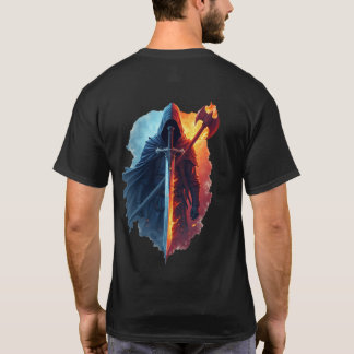 バトル・テセオ - 交差する剣と斧 Tシャツ
