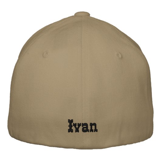 バトロコツィアサンベースボールキャップ男性の帽子の名前 刺繍入りキャップ (裏面)