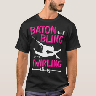 バトンきらきら光るとバトンの回転だ Tシャツ