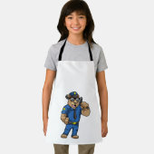 バトンと共に警察官として働く エプロン (インサイチュ)