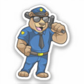 バトンと共に警察官として働く シール (正面)