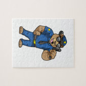 バトンと共に警察官として働く ジグソーパズル (横)