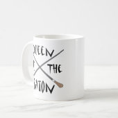 バトンのおもしろいな音楽ディレクター女王 コーヒーマグカップ (正面左)