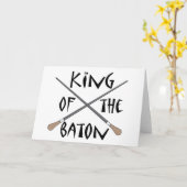 バトンのコンダクターのギフトの王 カード (黄色い花)