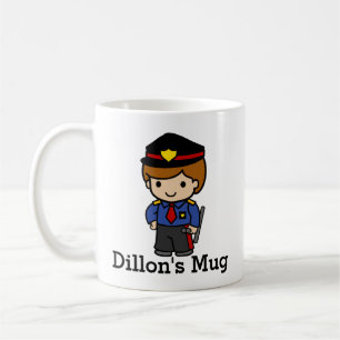 バトンの可愛い警察官 コーヒーマグカップ