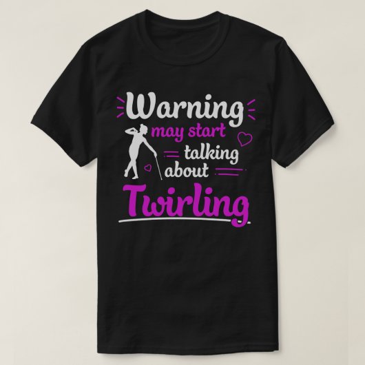 バトンの回転は、Fuの回転について話し始めるかもしれない Tシャツ (デザイン正面)