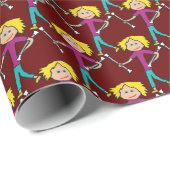 バトンの回転 ラッピングペーパー (ロールコーナー)