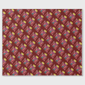 バトンの回転 ラッピングペーパー (フラット)