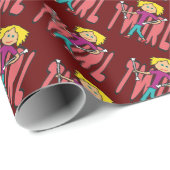 バトンの回転 ラッピングペーパー (ロールコーナー)