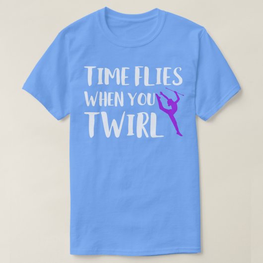 バトンを巻くとき時おもしろい間が過ぎ1 Tシャツ (デザイン正面)