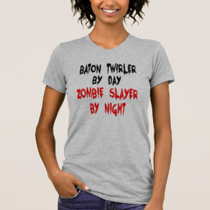 バトントワイラーゾンビジョーク Tシャツ