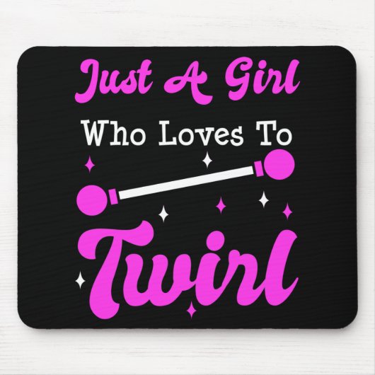 バトントワイラートワイリングマジョレットおもしろいギフト マウスパッド (正面)