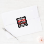 バトントワイリング祖母レトロトワイラーアスリート スクエアシール (封筒)