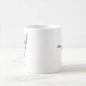 バトントワリングの棒人間 コーヒーマグカップ (中央)