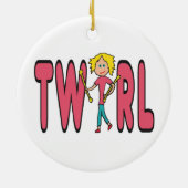 バトントワリング回転 セラミックオーナメント (裏面)