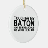 バトンハザードラム専攻のマーチングバンド セラミックオーナメント (右)