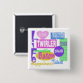 バトンライフ 缶バッジ (正面&裏面)