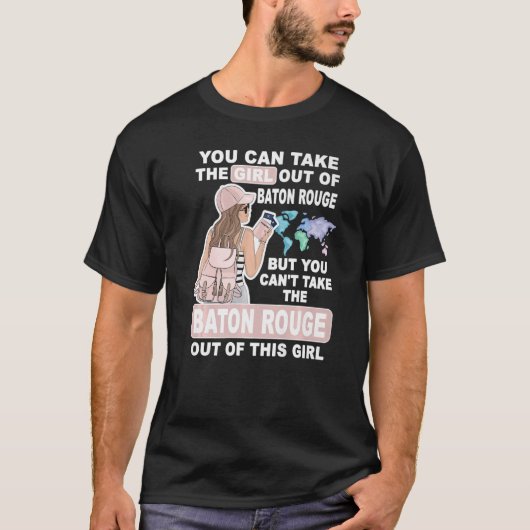 バトンルカッコいいージュシティバトンルー誇りを持ったゲの少女 Tシャツ (正面)