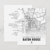 バトンルージのウェディングウィークエンド詳細 エンクロージャーカード (正面/裏面)