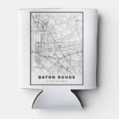 バトンルージュの地図 缶クーラー (正面)