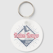 バトンルージュシティルイジアナ統一された州USA キーホルダー (正面)