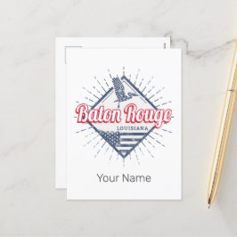 バトンルージュシティルイジアナ統一された州USA シーズンポストカード