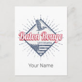 バトンルージュシティルイジアナ統一された州USA シーズンポストカード (正面)