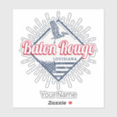 バトンルージュシティルイジアナ統一された州USA シール (シート)