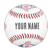 バトンルージュシティルイジアナ統一された州USA 野球ボール (裏面)