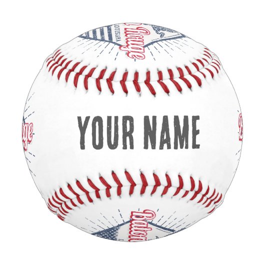 バトンルージュシティルイジアナ統一された州USA 野球ボール (正面)