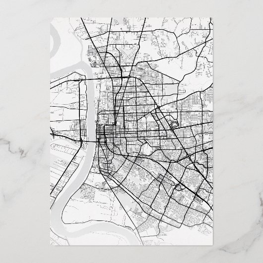 バトンルージュラブロケーター |結婚式の日付の保存 箔招待状 (裏面)