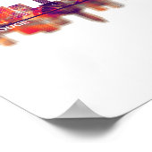 バトンルージュルイジアナスカイライン ポスター (角)