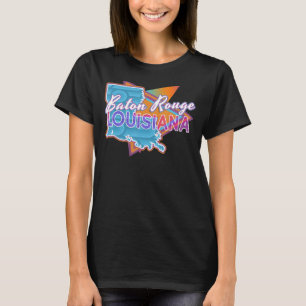 バトンルージュルイジアナヴィンテージレトロスローバック Tシャツ
