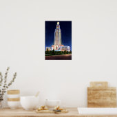 バトンルージュルイジアナ州キャピトルアットナイト ポスター (キッチン)